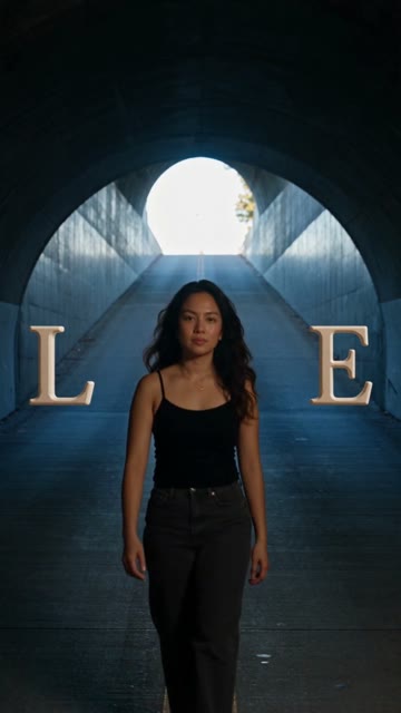 The blue tunnel